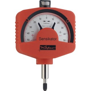 Feinzeiger Sensikator 0,1mm Abl.0,001mm m.Stoßschutz m.Prüfprotokoll KÄFER