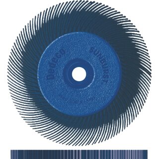 Radialbürste Sunburst Ø152xB152x25,4mm 400 Form DISC RA Alox/Korund TYROLIT