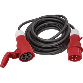 CEE-Verlängerung 32 A 400 V 10m H07RN-F 5x4mm² schwarz IP44