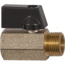 Mini-Kugelhahn VALVE LINE 13mm 1/2 IG/AG DN 15mm RIEGLER
