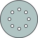 Haftschleifscheibe PS 22 K GLS 5 125mm K.150 f.HO/Metall Korund