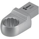 Einsteckringschlüssel 7771 SW 17mm 9x12mm CV-Stahl WERA