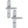 Langschildgarnitur Ams.E1400Z/302 VA F69 SK/OL 78mm HOPPE