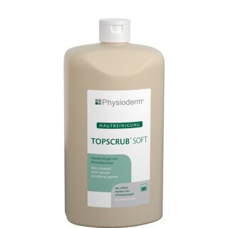 Handreiniger TOPSCRUB® SOFT 500ml mikroplastikfrei 500ml Hartflasche PHYSIODERM