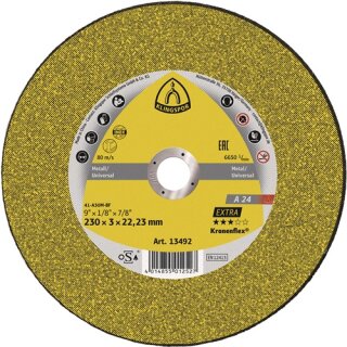 Trennscheibe A 24 Extra D125xB3,2mm Bohrung 22,23mm mittelhart GEK Dr.12200U/min