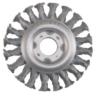 Rundbürste D.178mm Drahtstärke 0,5mm STA 13mm 10000min-¹ PROMAT