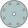 Haftschleifscheibe PS 22 K GLS 1 150mm K.400 f.HO/Metall Korund