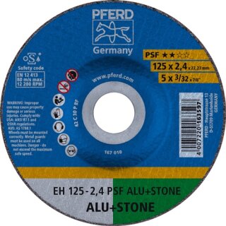 Trennscheibe EHT PSF ALU+STONE D125x2,4 gekr.Bohr.125 PFERD