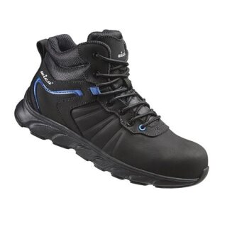 Sicherheitsstiefel Mathi Gr.42 schwarz/blau S3 SRC EN20345 Leder WICA