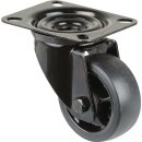 Lenkrolle D.80mm Trgf.100kg Ku.Platte L104xB80mm BS ROLLEN