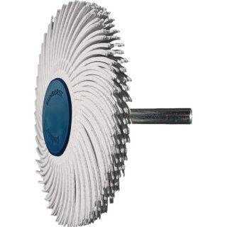 Radialbürstenscheibe Sunburst D.76mm K.120 Weiß 10000min-¹ TYROLIT