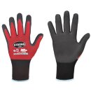 Handschuhe PRECISOR Gr.8 rot/schwarz EN 420,EN 388 PSA II...