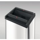 Abfallbehälter H763xB339xT260mm 52l silber HAILO