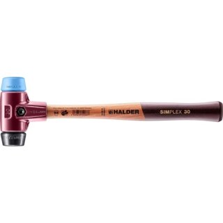 Schonhaer SIMPLEX L300 Kopf-D.30 weich/mittelh.HO TPE-soft blau/Gu.sch