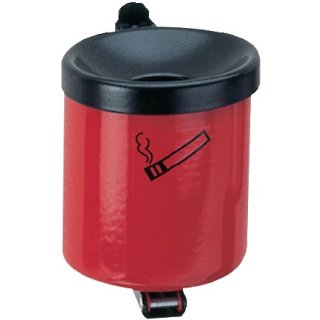 Wandascher Ø90xH100mm rot m.Kippvorrichtung TKG