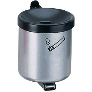 Wandascher Ø90xH100mm neusilber m.Kippvorrichtung TKG