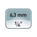 Bit PH Gr.1 L.50mm 1/4 Zoll 6KT E6,3 zähh.Torsionsform Karte m. 2 St.851/4 TZ SB
