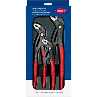 Zangensatz Cobra-Paket Inh.3tlg.grau atram.Kunststofftiefziehteil KNIPEX