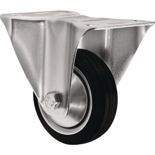 Bockrolle D.100mm Trgf.75kg VG Platte L105xB80mm TECWERK