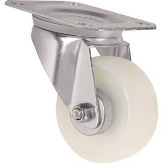 Lenkrolle D.200mm Trgf.350kg PA Platte L135xB110mm TECWERK