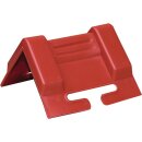 Kantenschutzwinkel Schenkel-L.95x95mm rot m.Schlitz 10...