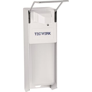 Desinfektions- u.Spender H165xB95xT290ca.mm ABS m.Hebel weiß 1l TECWERK