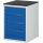 Schubladenschrank BK 650 H820xB580xT650mm grau/blau 4 Schubl.Einfach.TECWERK