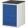 Schubladenschrank BK 650 H820xB580xT650mm lichtgrau/blau 6Schubl.Einfach.TECWERK
