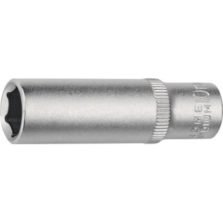 Tiefbett-Steckschlüsseleinsatz 1/4 Zoll 6-kant,lang SW 7mm L.50mm TECWERK