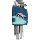 Winkelschraubendrehersatz 9-tlg.T9-T45 Ku.-Halter TECWERK
