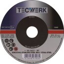 Schruppscheibe D125xS6mm gekr.Univ.Bohr.22,23mm TECWERK