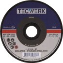 Schruppscheibe INOX D125xS6mm gekr.INOX Bohr.22,23mm TECWERK
