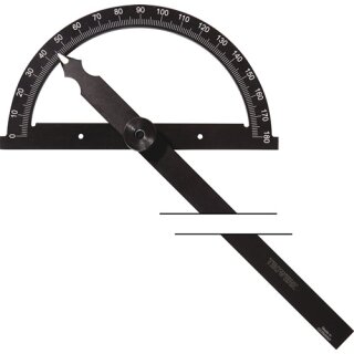 Winkelmesser Gradbogen-D.150mm Schenkel-L.200mm TECWERK