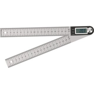 Winkelmesser Schienen-L.200mm Abl.0,1Grad dig.TECWERK