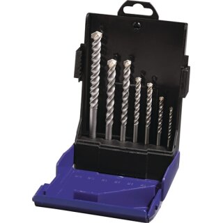 Hartmetallschlagbohrersatz 7tlg.4/75,5/85,8/120,10/120,12/150,2x6/100mmKu.-K. TW
