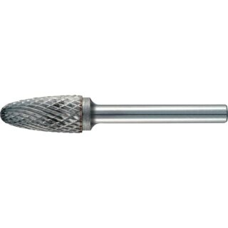 Frässtift RBF D.6mm Kopf-L.13mm Schaft-D.3mm HM Verz.Kreuz TECWERK