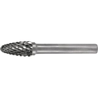 Frässtift RBF D.10mm Kopf-L.20mm Schaft-D.6mm HM Verz.Kreuz TECWERK