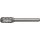 Frässtift WRC Special Steel D.8mm Kopf-L.20mm Schaft-D.6mm HM Verz.Kreuz TECWERK