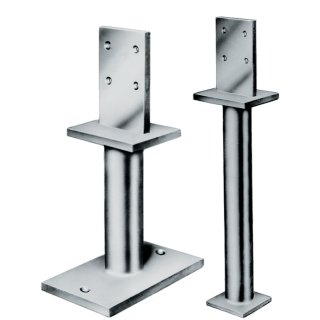 Stützenfuß PIS/PISB 100x80x10mm STA st.verz.z.Schr.