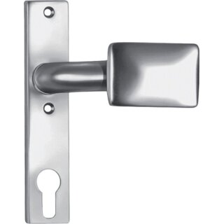 Türknopf-Kurzschild 486ZD fest/drehb.Alu.F1/naturf.4-KT.8mm AMF