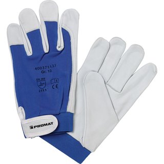 Handschuhe Donau Gr.11 natur/blau Nappaleder EN 388 PSA II PROMAT