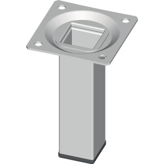 Möbelfuß weiß 25x25mm H.800mm Platte 4 St./Set ELEMENT SYSTEM