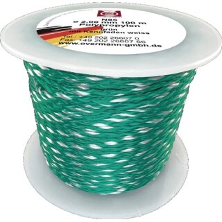 Maurerschnur L.50m D.1,2mm 25kg PP grün/weiß