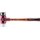 Schonhammer SIMPLEX L.330mm Kopf-D.40mm mittelh.HO Gum.schwarz/Superplast. weiß