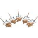 Kehrschaufelset m.Holzgr.10xKokoshandfeger 5xKehrschaufel