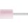Schleifstift K.60EK 25xH.32mm Schaft-D.6mm Zylinderform Härte 0 rosa (AR)