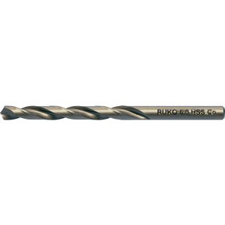 Spiralbohrer DIN 338 Typ INOX D.5,4mm HSS-Co5 profilgeschl.Gold Zyl.schaft 5xD