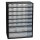 Kleinteilemagazin B306xT150xH420mm Stahlbl.34 Schubl.Poypropylen