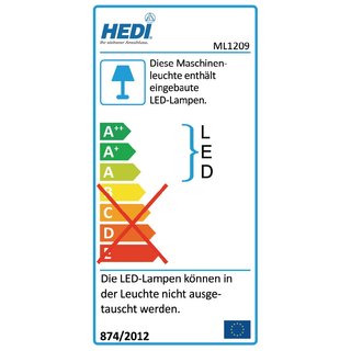 Arbeits-/Maschinenleuchte 9 W 750 lm IP64 2x1 mm H05RN-F HEDI