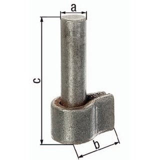 Kloben z.Anschweien 20x50mm STA roh GAH